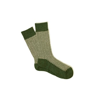Anonymous Ism Wool Herringbone Crew Socks