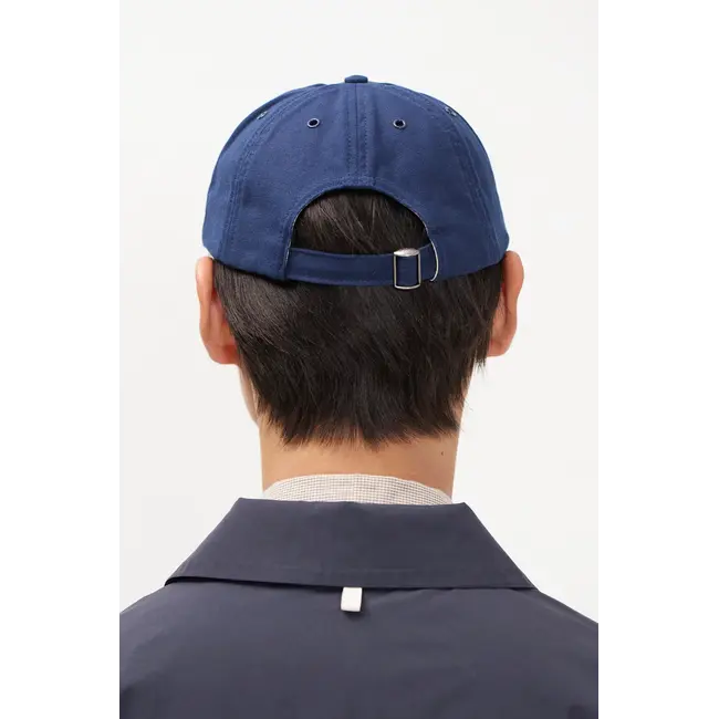 Norse Projects Light Canvas Felt N 8 Panel Cap - Dark Blue