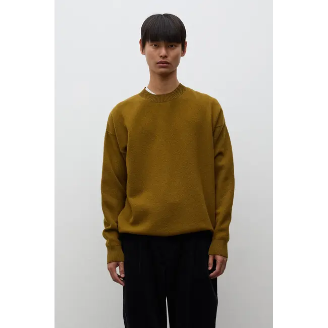 Norse Projects Kragholm Boiled Wool Crewneck - Butternut