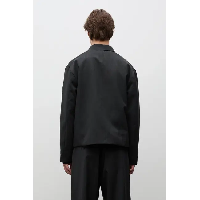 Norse Projects Raabjerg Easy Worsted Wool Jacket - Charcoal Grey