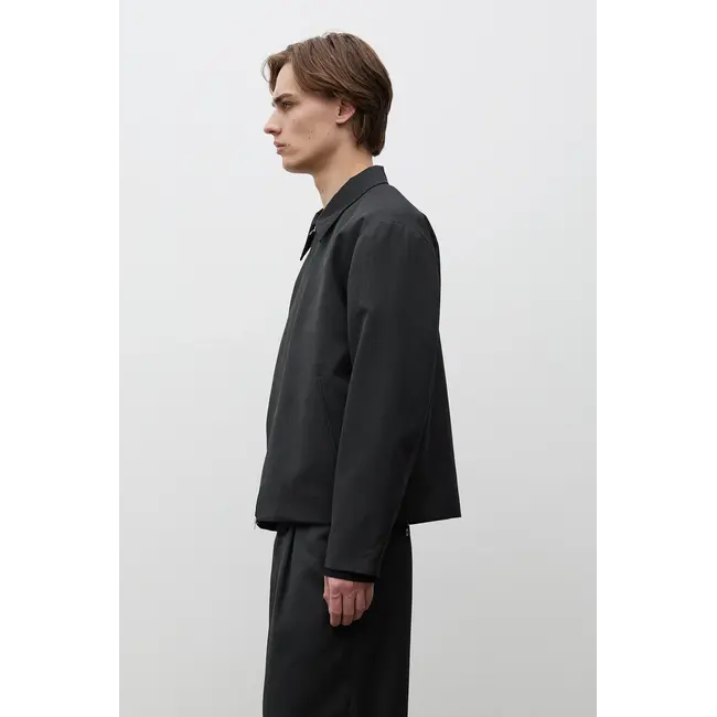 Norse Projects Raabjerg Easy Worsted Wool Jacket - Charcoal Grey
