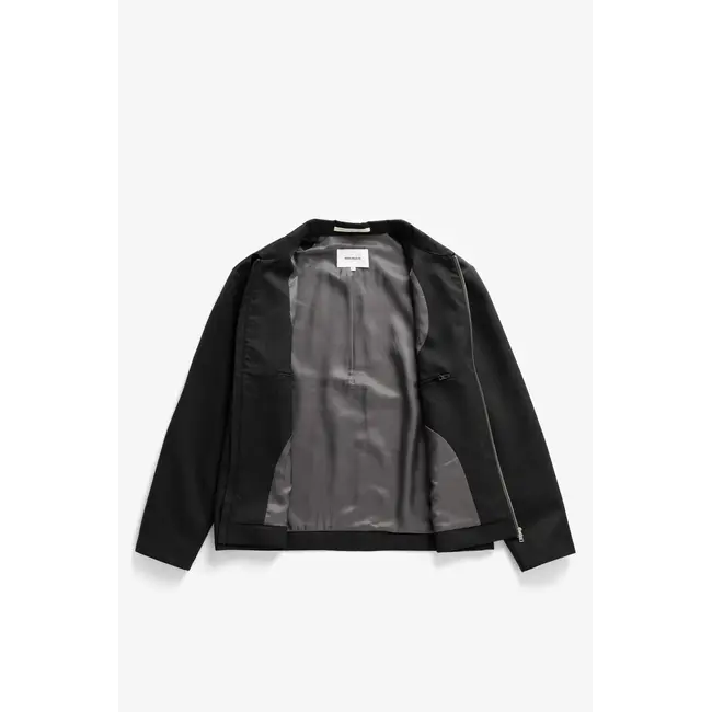 Norse Projects Raabjerg Easy Worsted Wool Jacket - Charcoal Grey