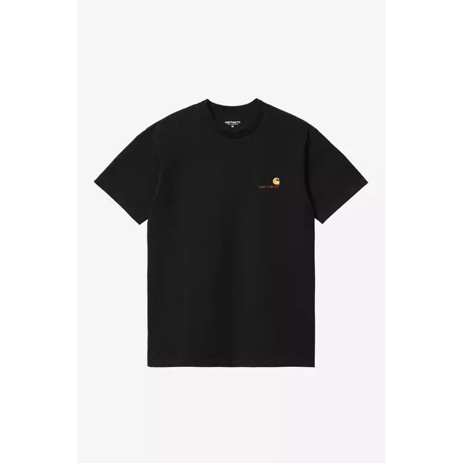 Carhartt WIP S/S American Script T-Shirt - Black
