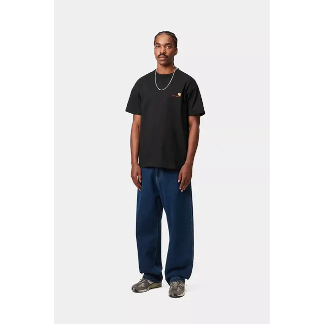 Carhartt WIP S/S American Script T-Shirt - Black