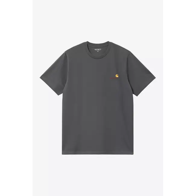 Carhartt WIP S/S American Script T-Shirt - Graphite