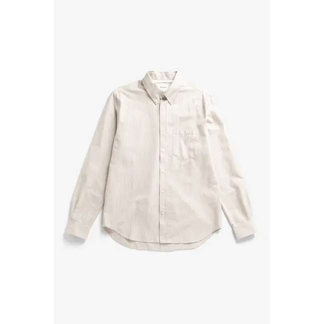 Norse Projects Lyngkrog Regular Oxford BD Shirt - Blue Stripe