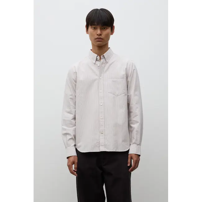 Norse Projects Lyngkrog Regular Oxford BD Shirt - Blue Stripe