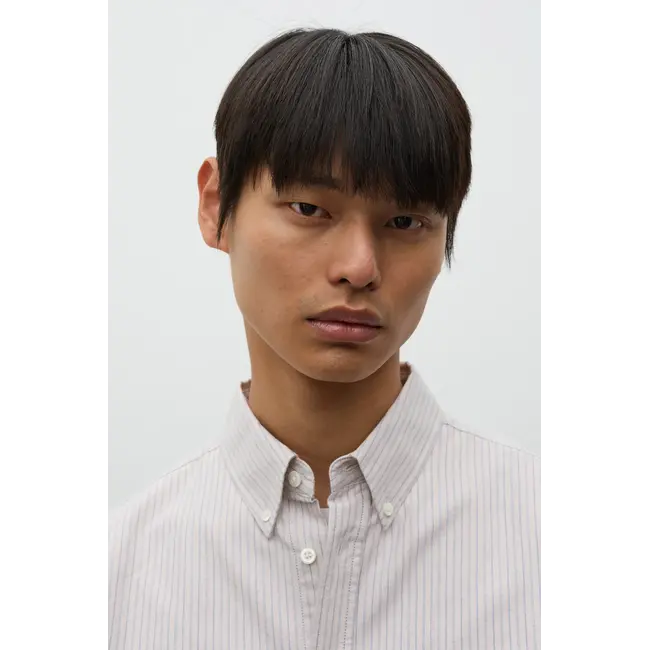 Norse Projects Lyngkrog Regular Oxford BD Shirt - Blue Stripe