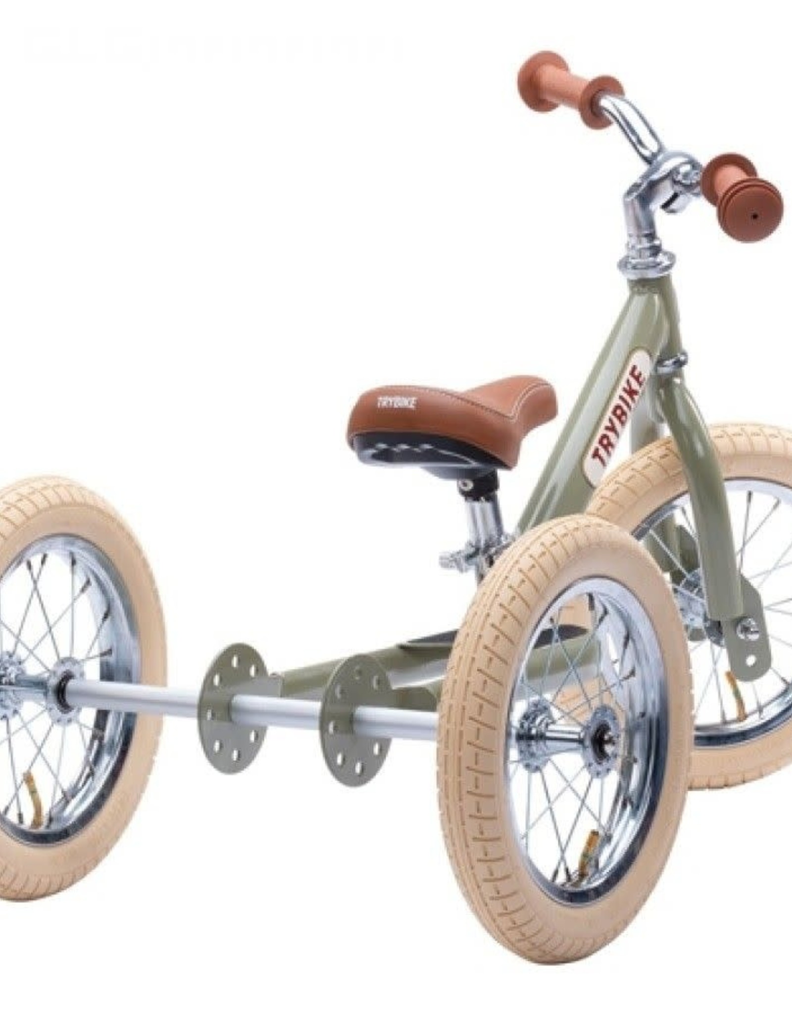 Trybike Loopfiets Trybike Steel Retro Matt Green