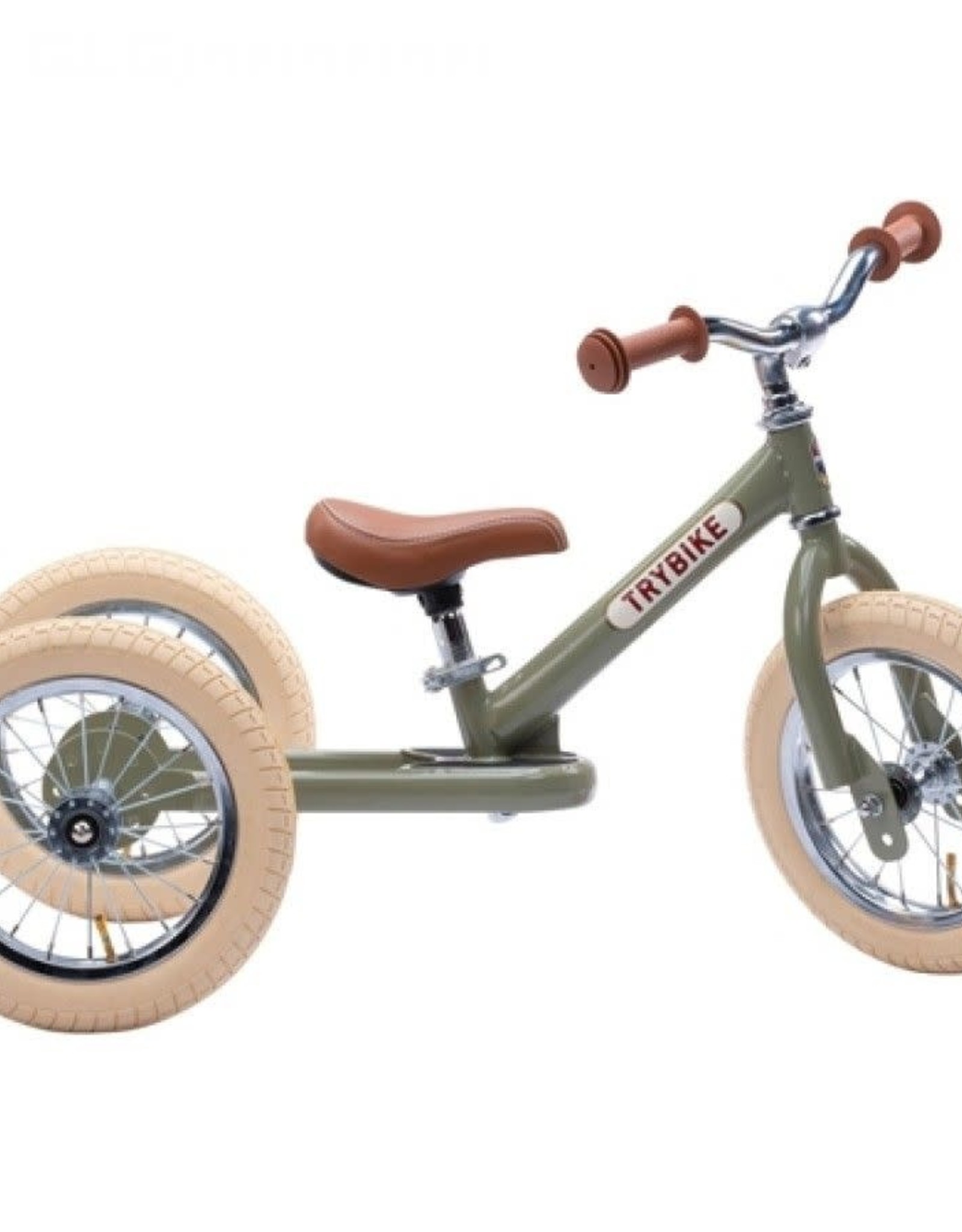 Trybike Loopfiets Trybike Steel Retro Matt Green