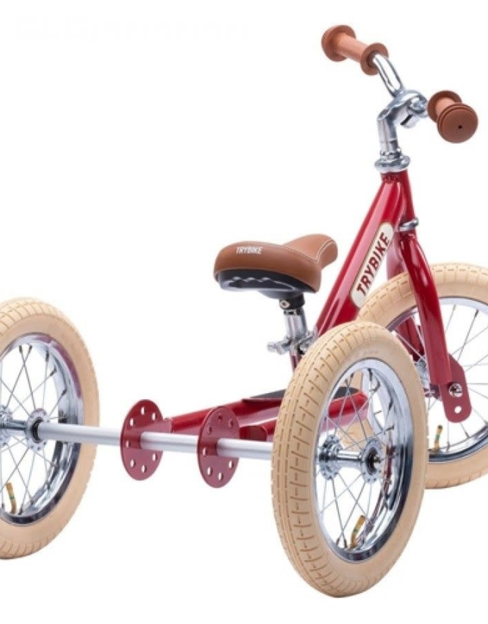 Trybike Loopfiets Trybike Steel Retro Matt Red