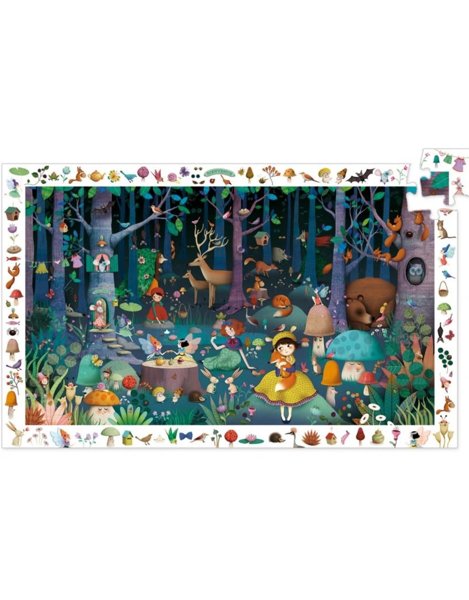 Djeco Observatiepuzzel Betoverde Bos 100st.