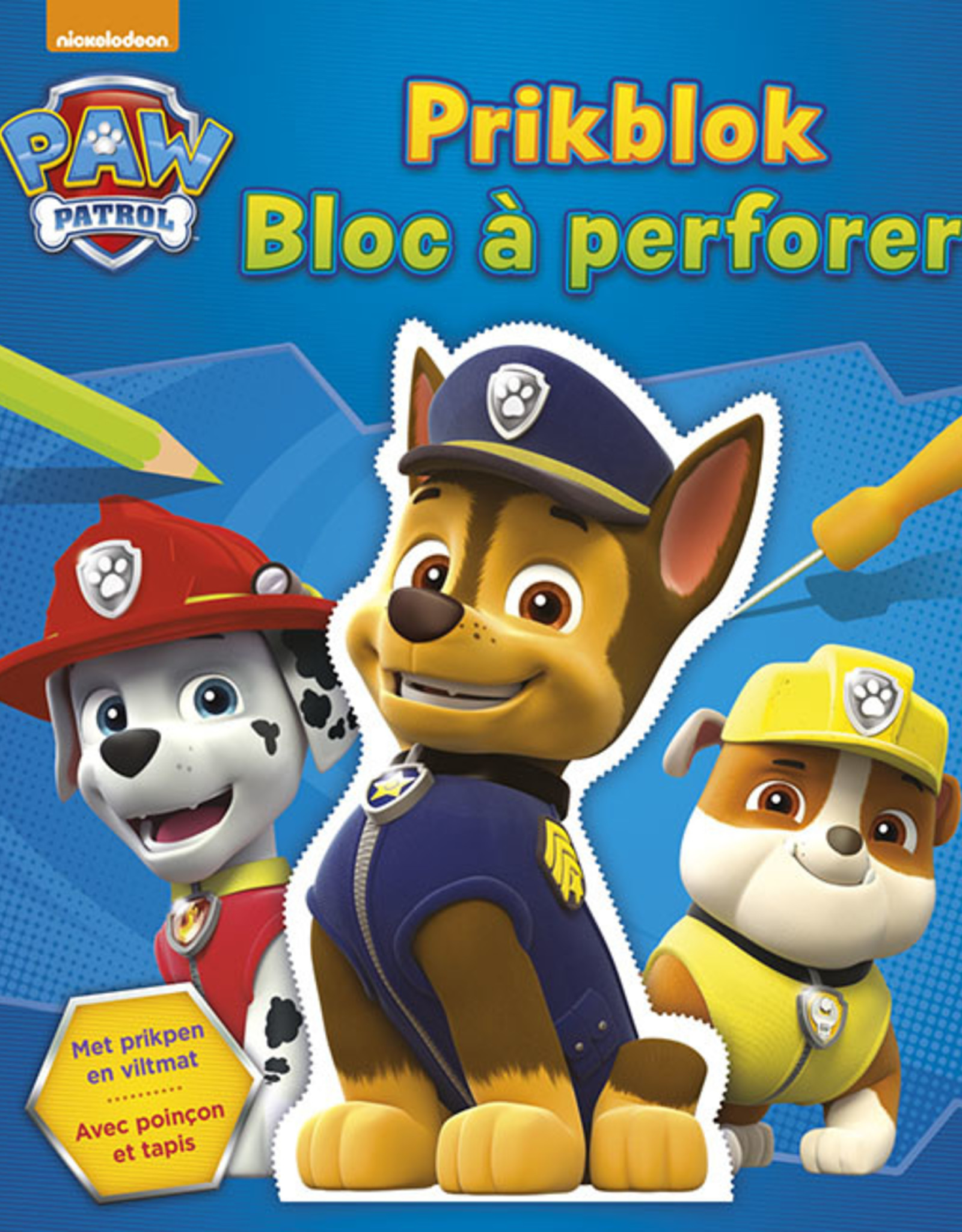 Deltas Prikblok Paw Patrol blauw