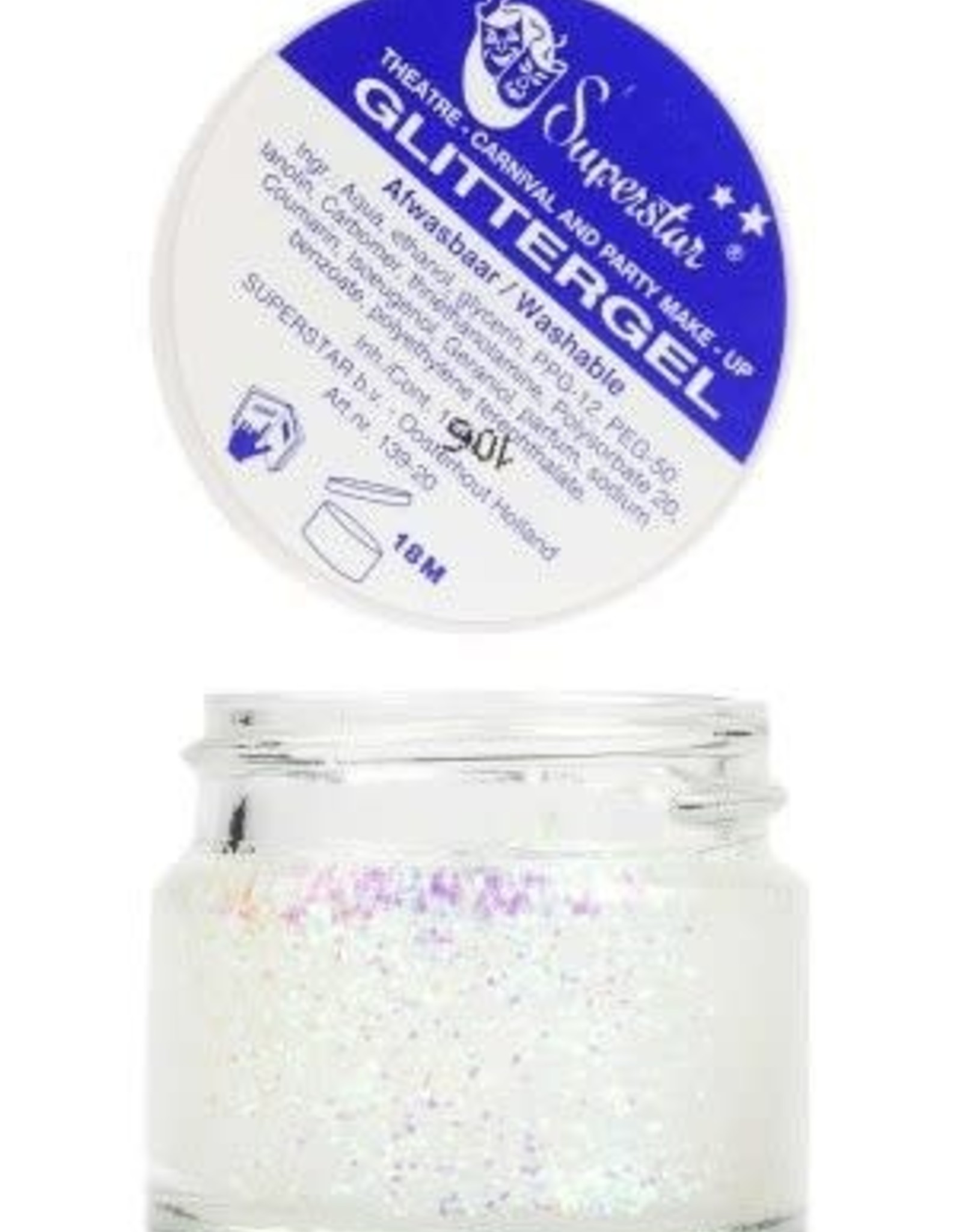 Superstar Glittergel Parelmoer