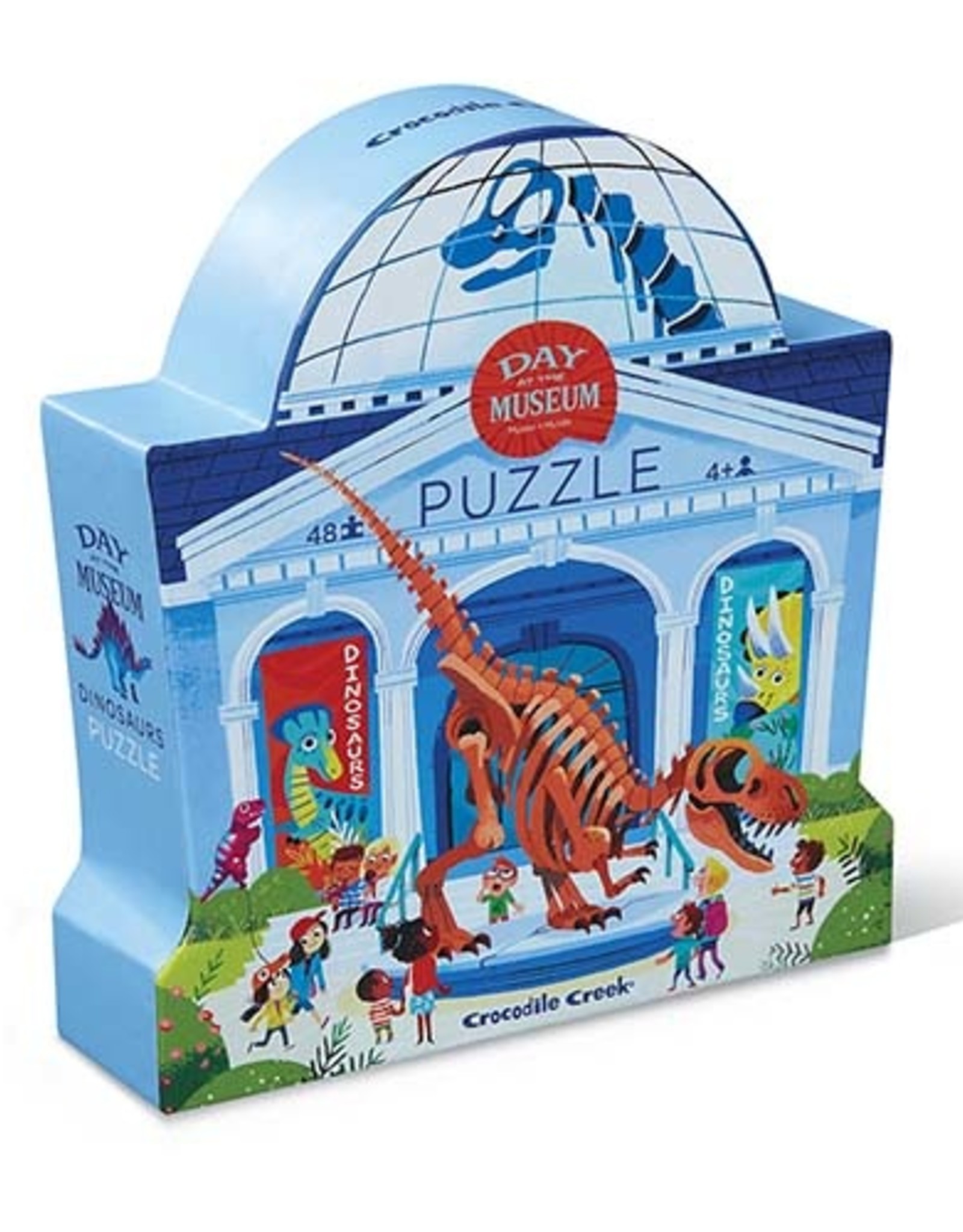 Crocodile Creek Puzzel Day at the Museum - Dinosaur 48st.
