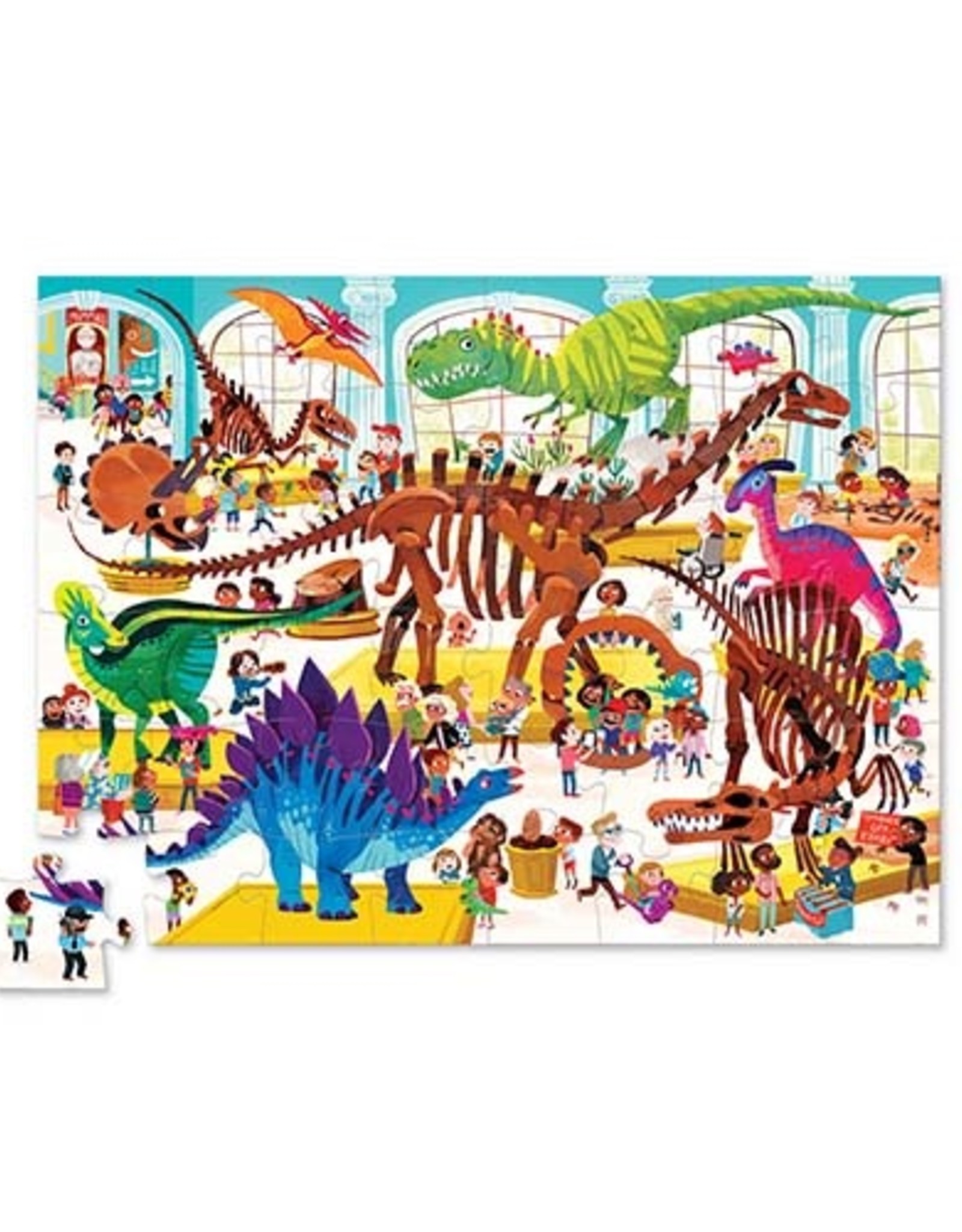Crocodile Creek Puzzel Day at the Museum - Dinosaur 48st.