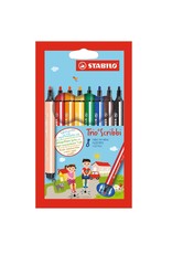 Stabilo Viltstiften Trio Scribbi set 8 kleuren