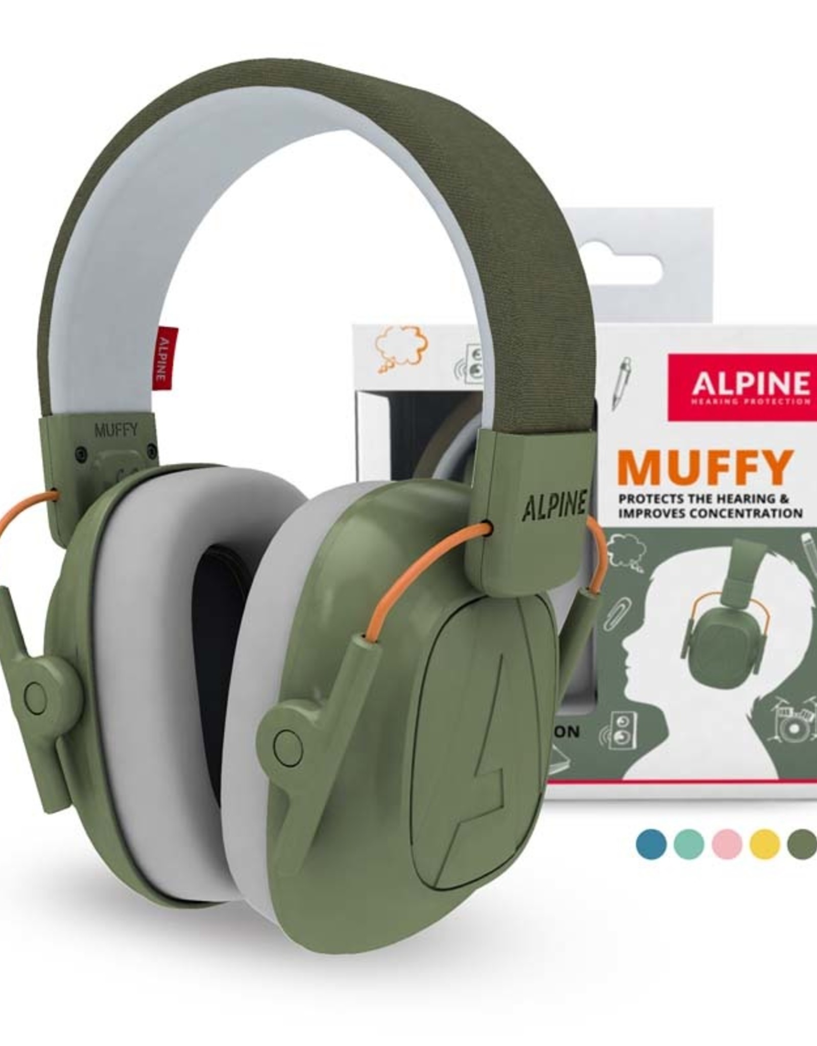 Alpine Gehoorbeschermer Muffy Green