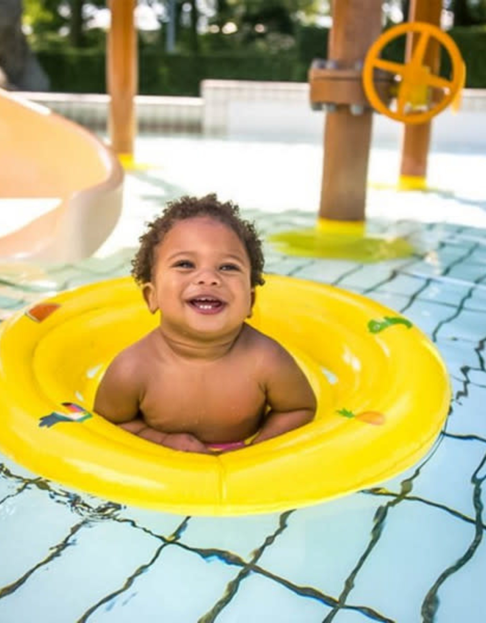 Swim Essentials Babyzwemband Tropical geel