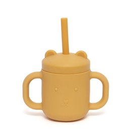 Petit Monkey Sippy Cup Beer ochre