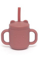 Petit Monkey Sippy Cup Beer mahogany rose