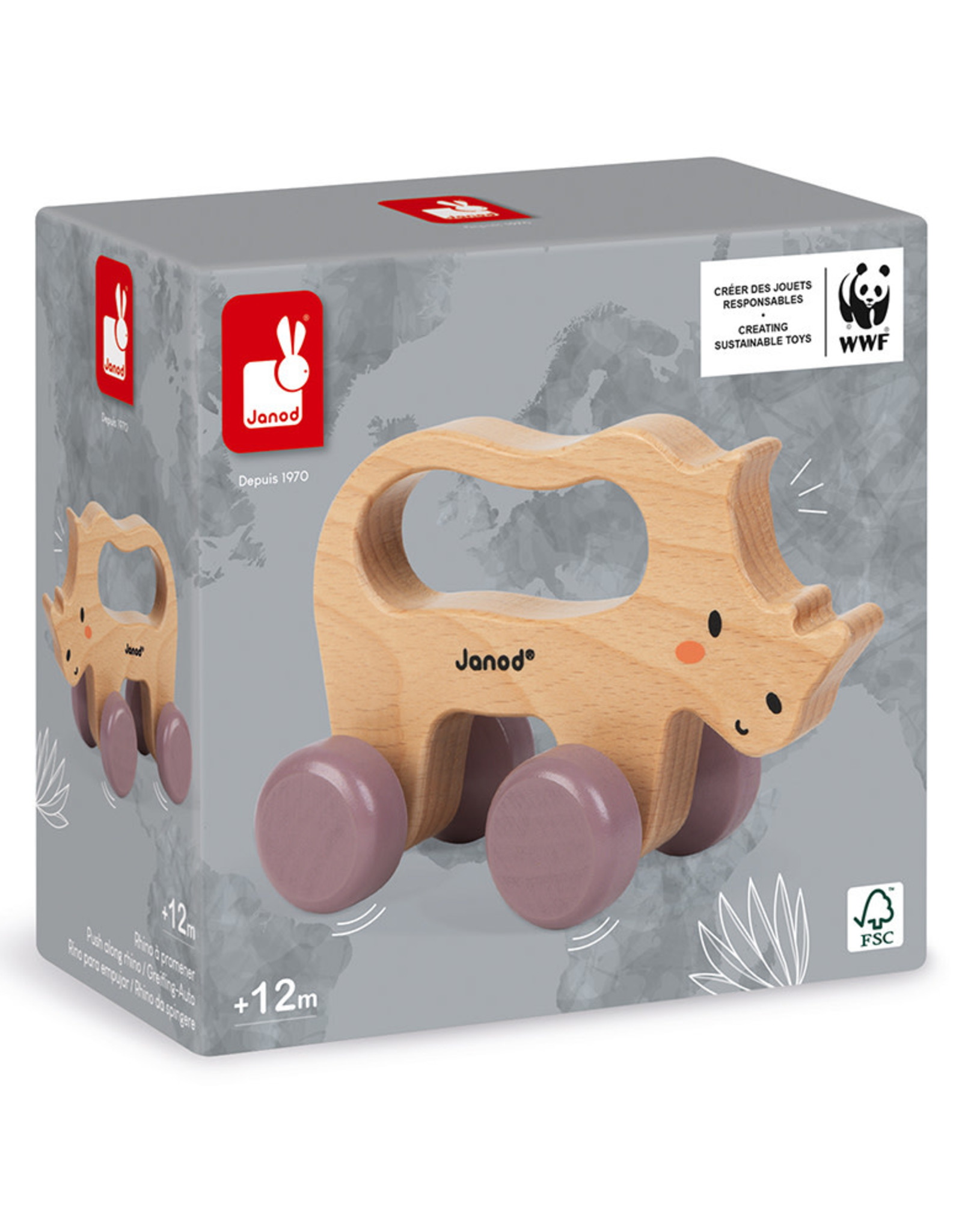 Janod Neushoorn op wielen WWF