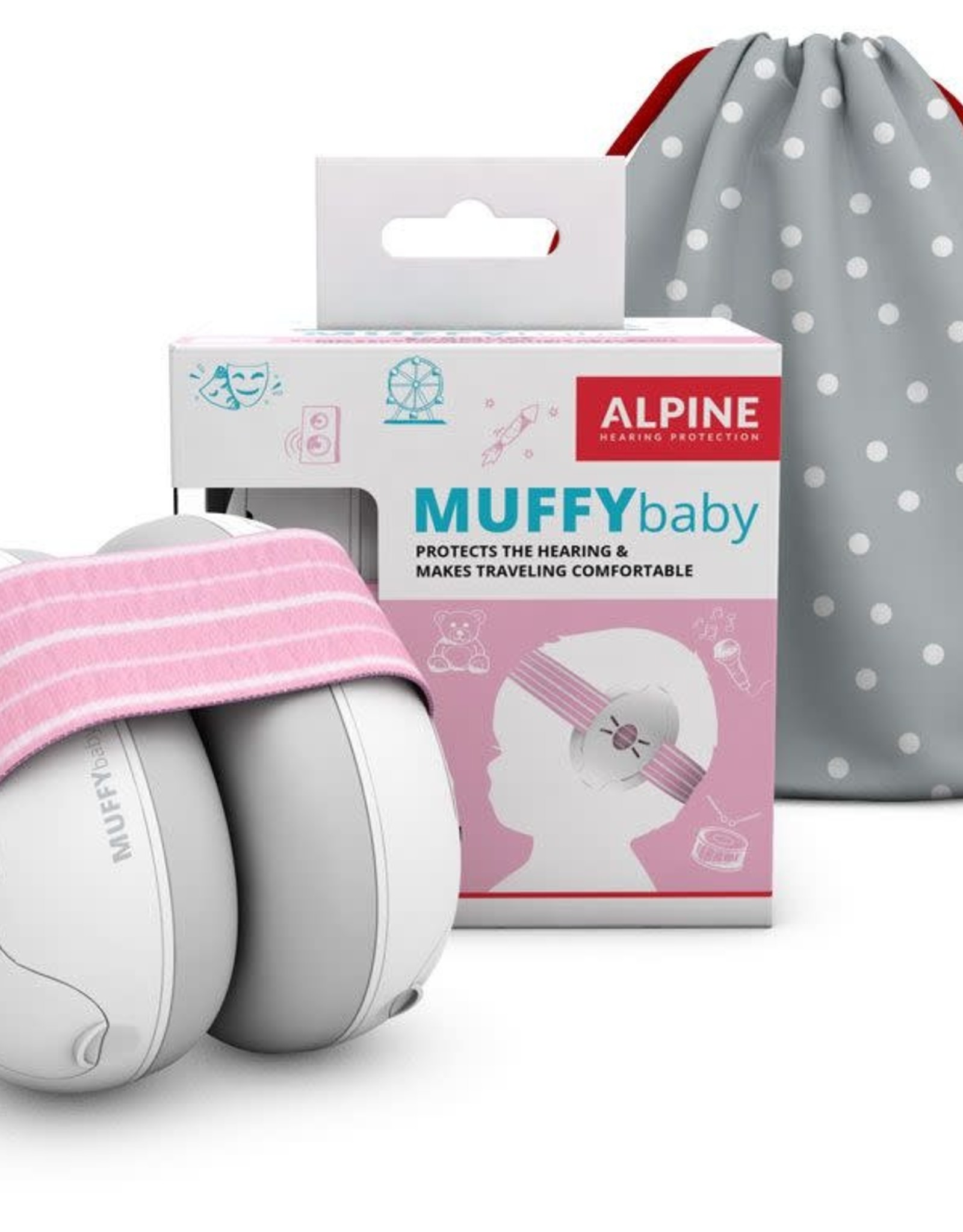 Alpine Gehoorbeschermer Muffy Baby Pink