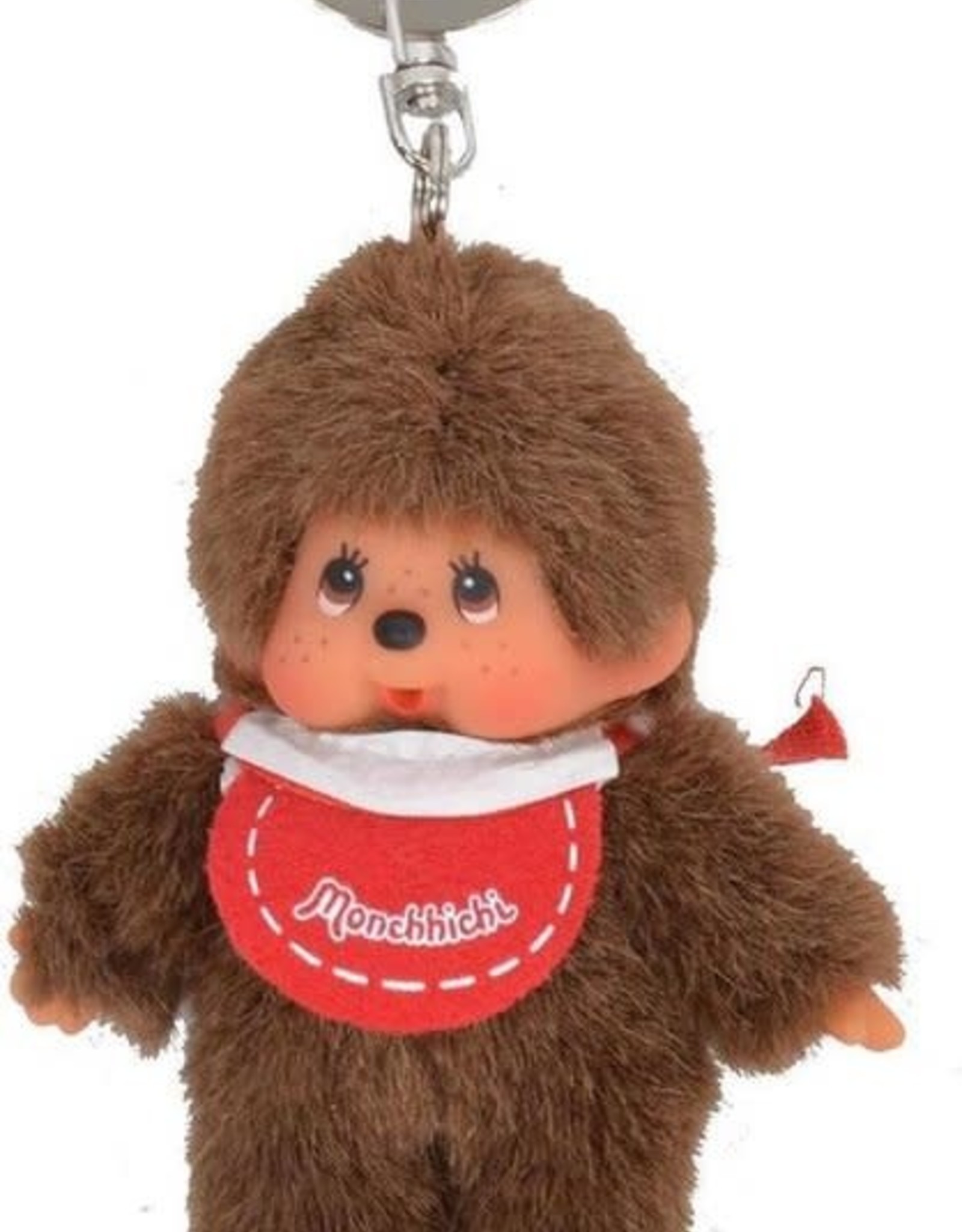 Monchhichi Monchhichi Sleutelhanger jongetje rode slab