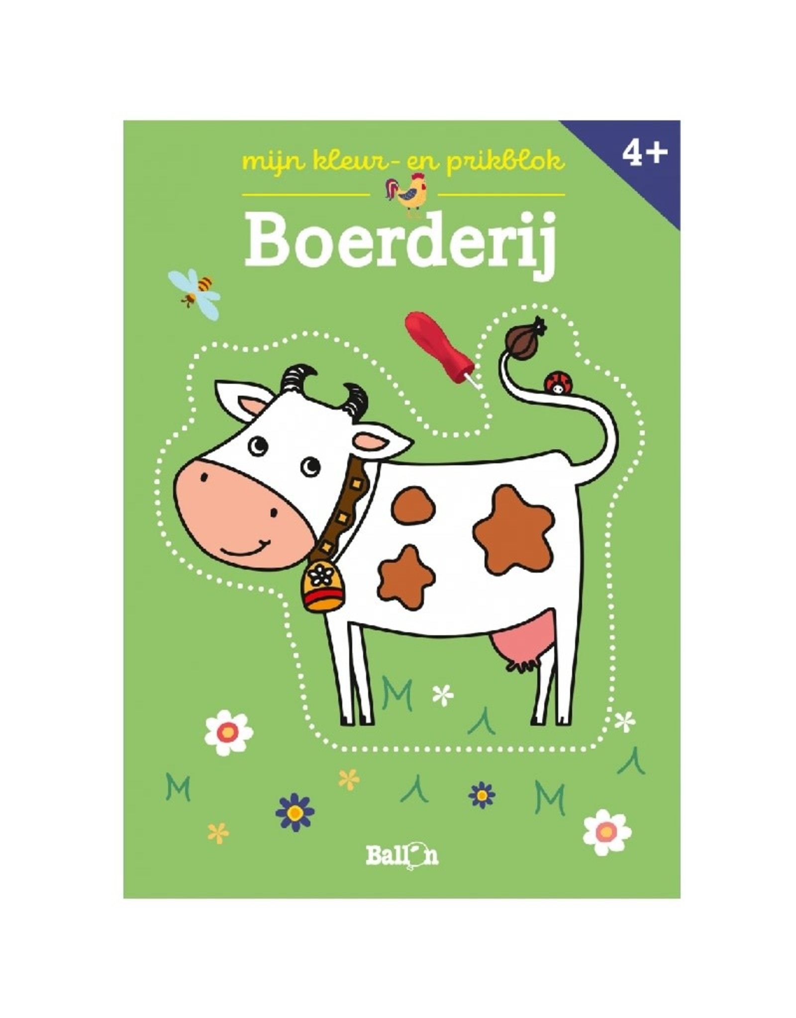 Ballon Mijn kleur- en prikblok Boerderij