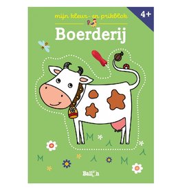 Ballon Mijn kleur- en prikblok Boerderij