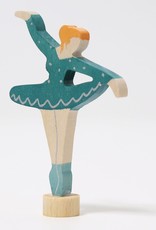 Grimm's Steekfiguur Ballerina turquoise