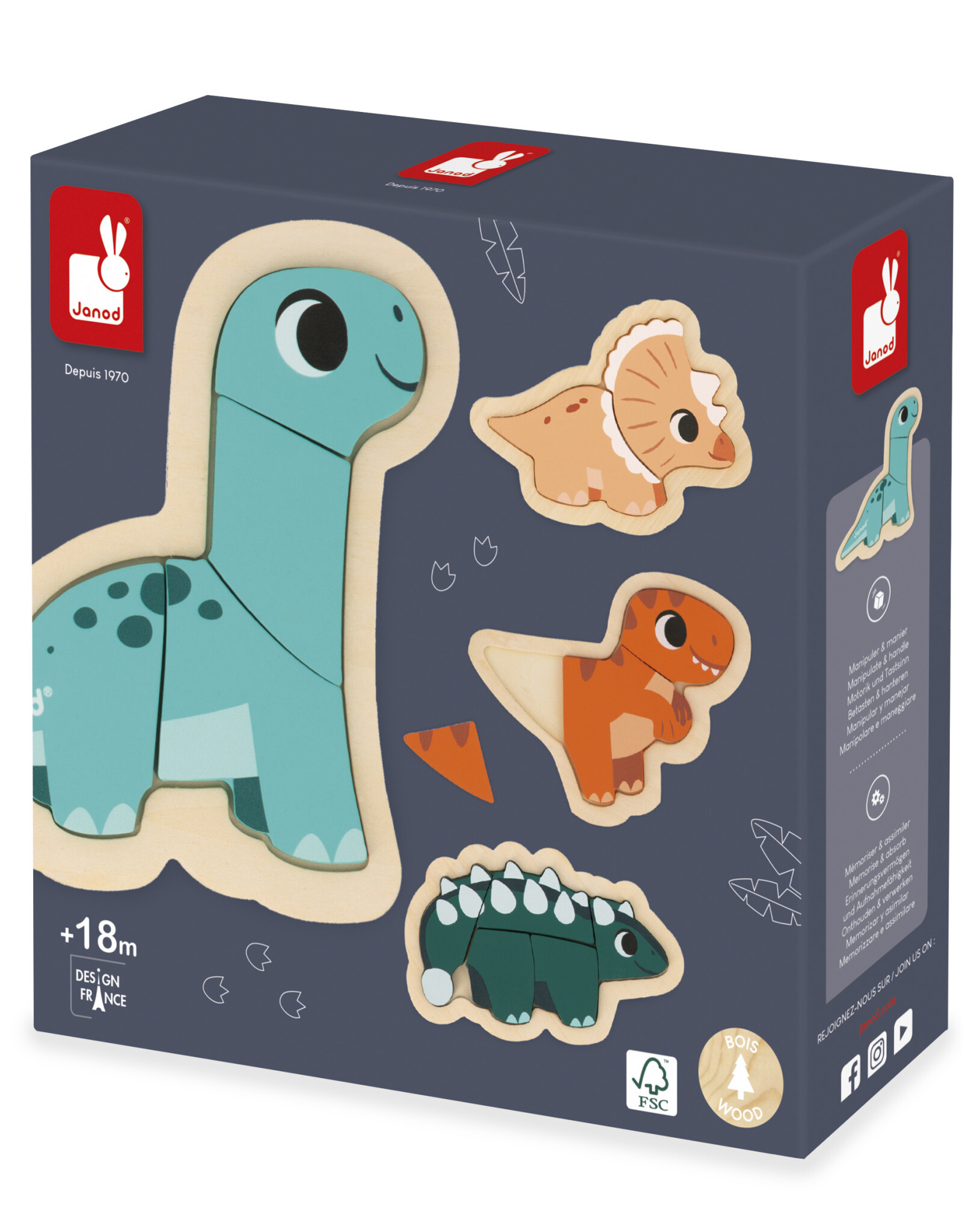 Janod Puzzelset Dino