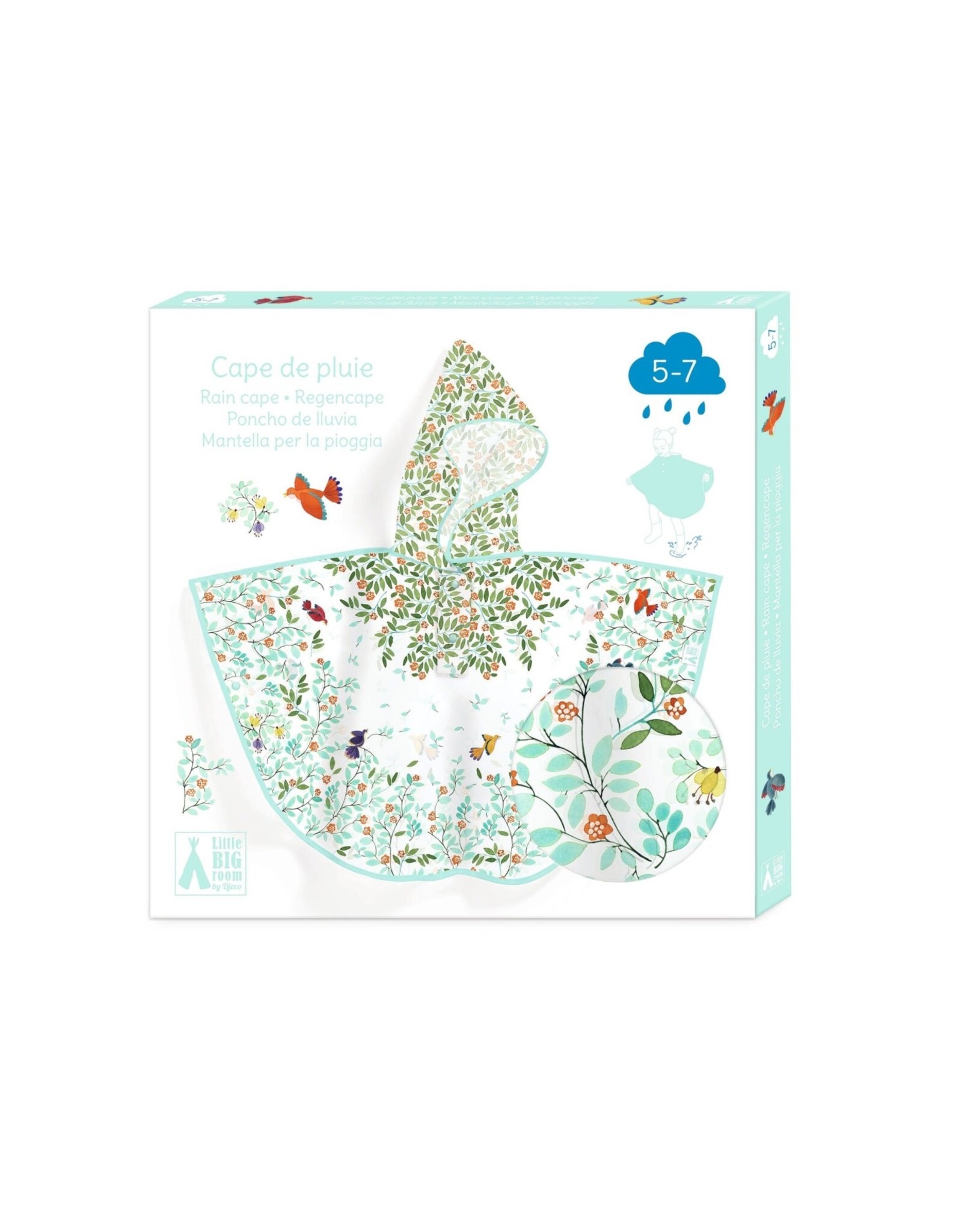 Djeco Regencape M Flowers & Birds