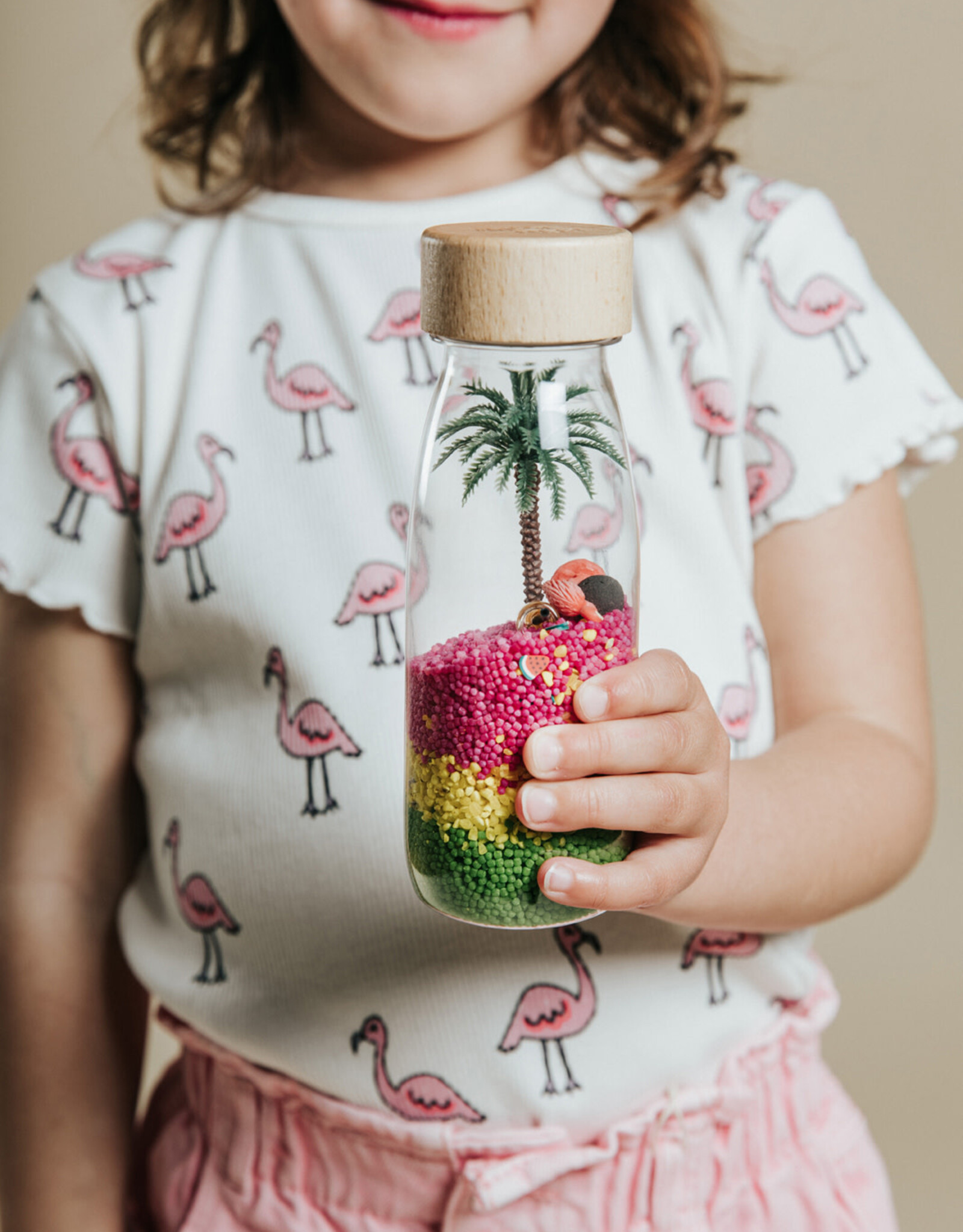 Petit Boum Sound Bottle Flamingo