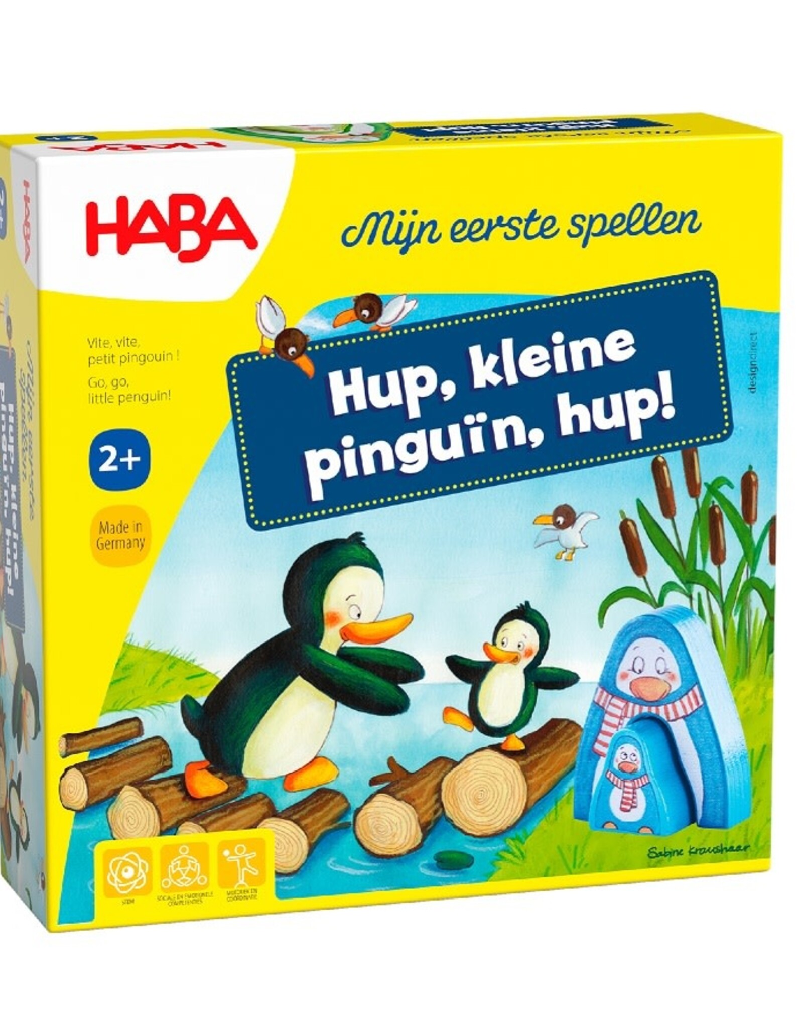 HABA Eerste spel Hup, kleine pinguïn, hup!