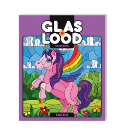 Glas-in-lood kleurboek Fantasie