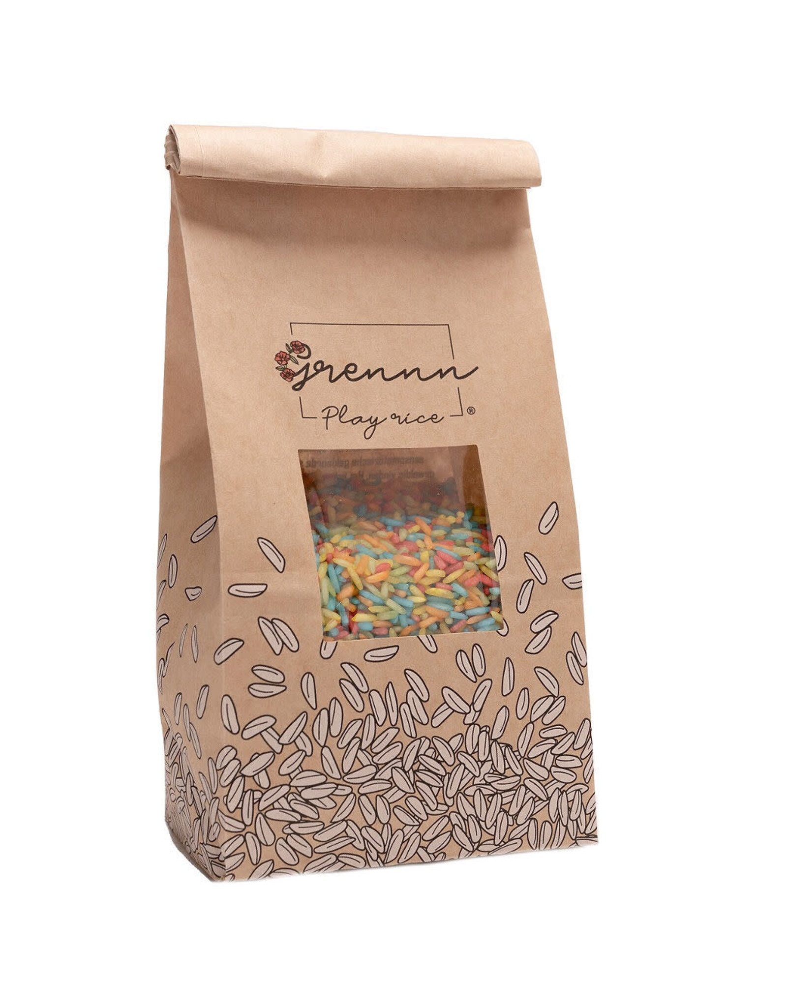 Grennn Speelrijst Rainbow mix 500gr