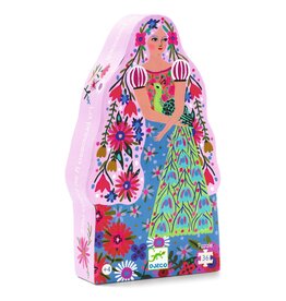 Djeco Silhouetpuzzel De prinses en haar pauw