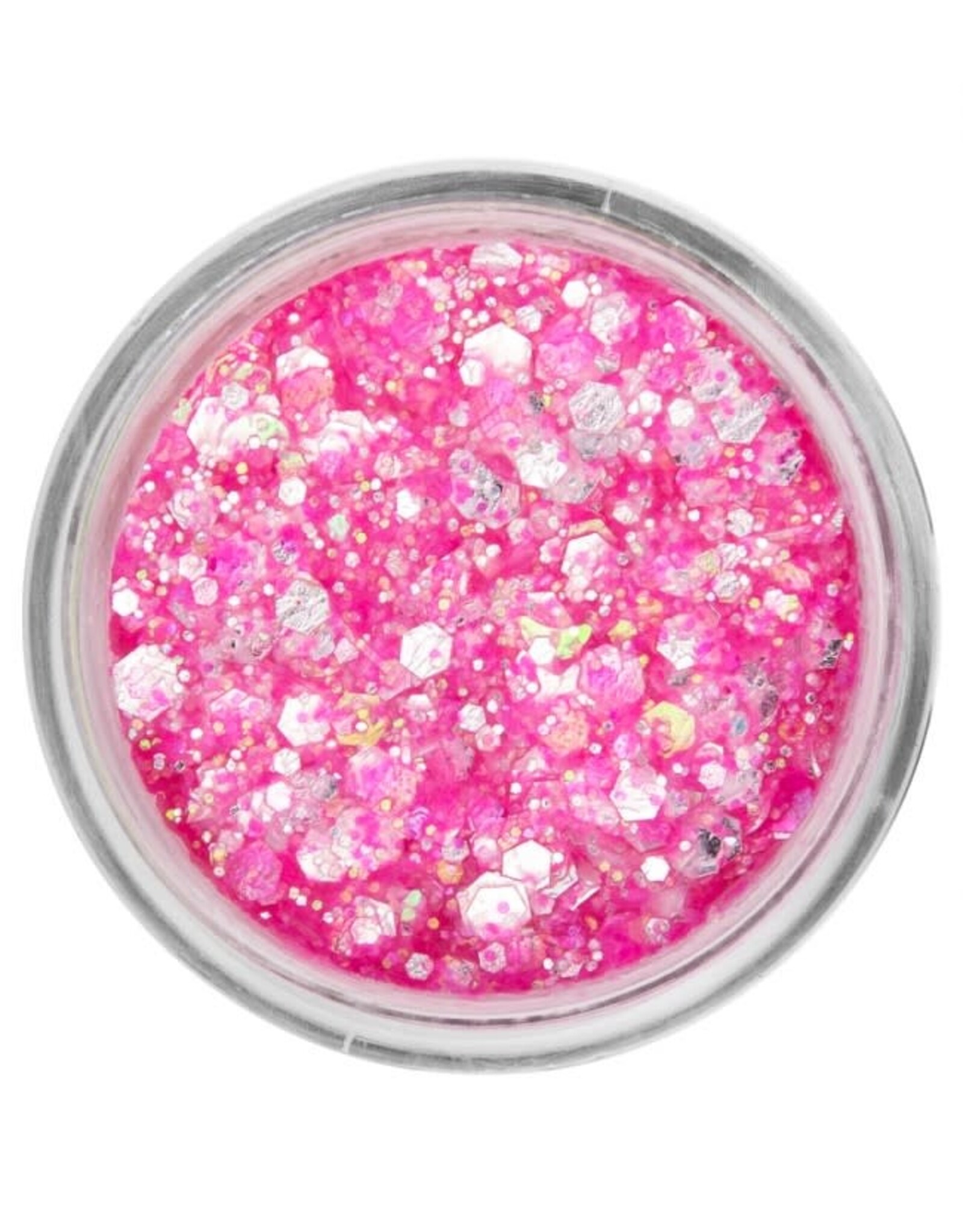 PXP Pressed chunky glitter cream Neon Pink Candy