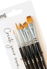 Grimas Penselen set schuin/bloem