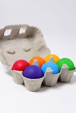 Grimm's Set houten ballen regenboog