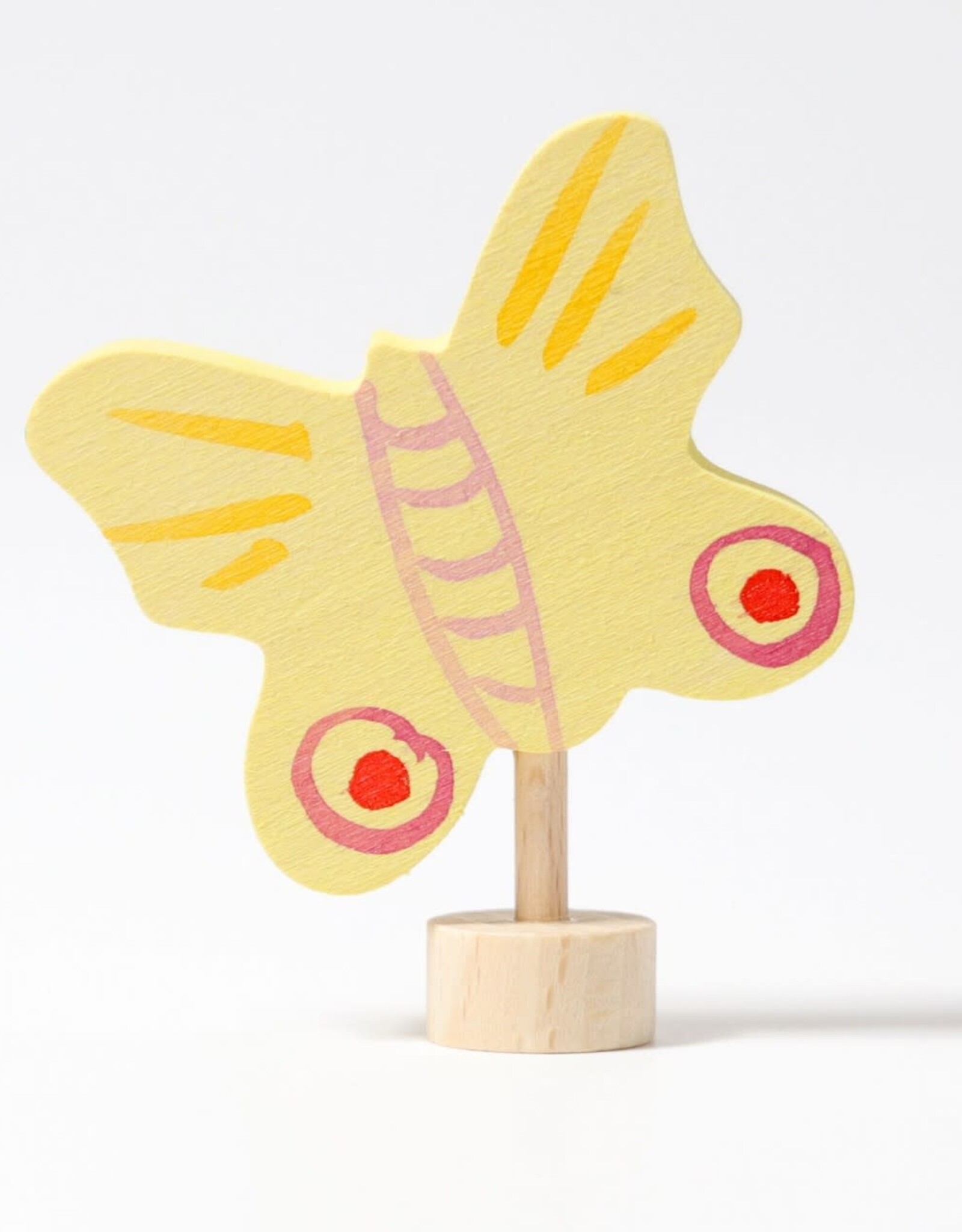 Grimm's Steekfiguur Vlinder geel