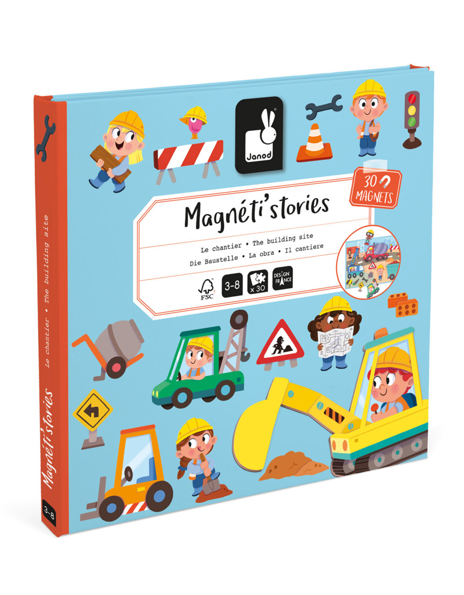 Janod Magnetistories Bouwterrein