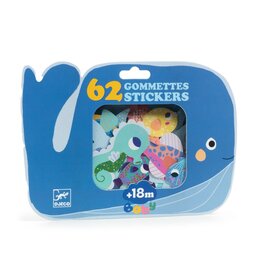 Djeco Stickers groot Zeedieren