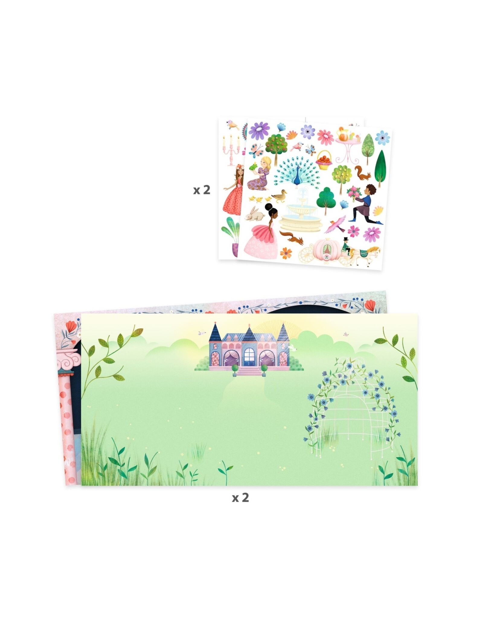 Djeco Stickerverhalen Leven in het kasteel