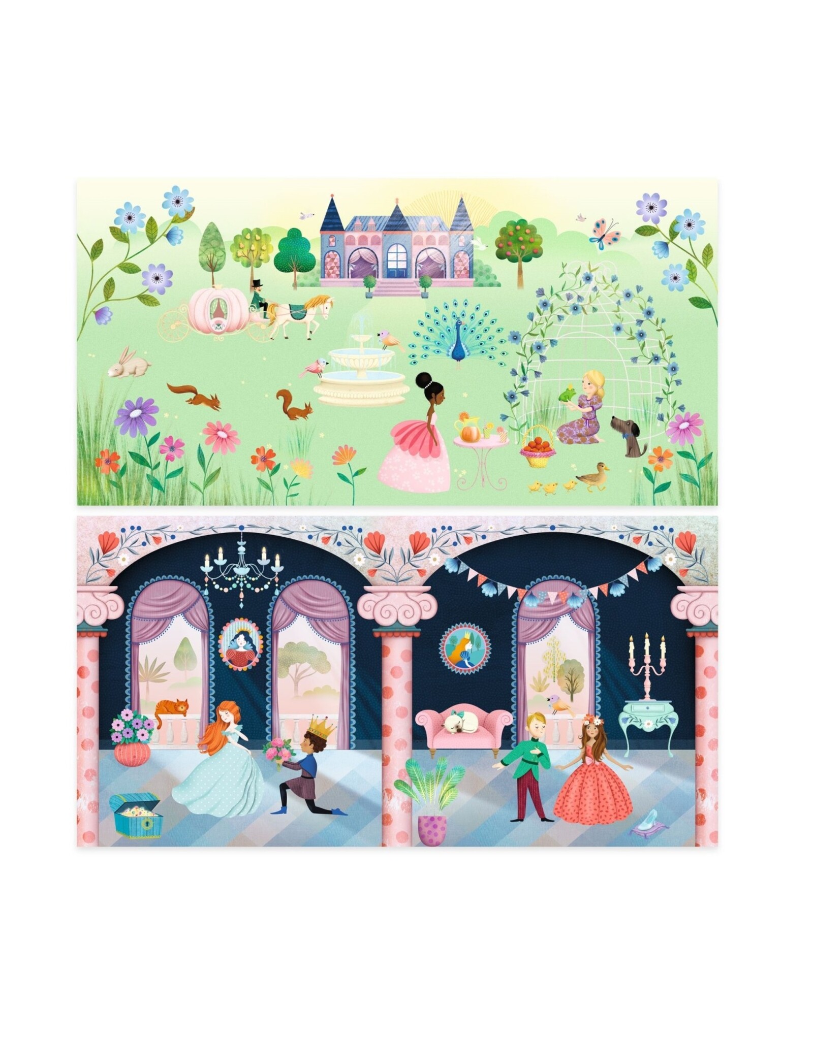 Djeco Stickerverhalen Leven in het kasteel