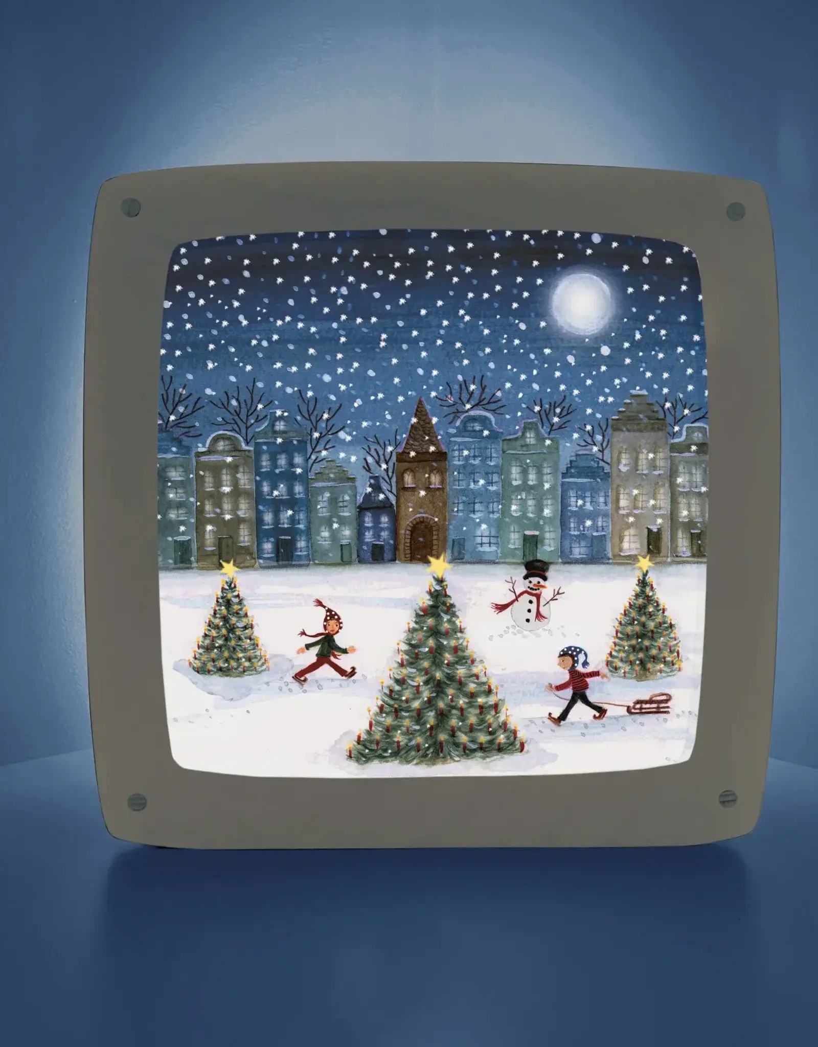 Bijdehansje Seizoensplaat Christmas Skating