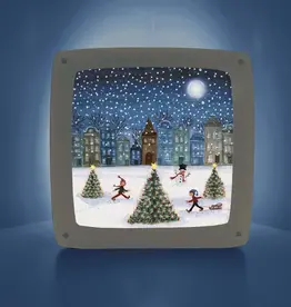 Bijdehansje Seizoensplaat Christmas Skating