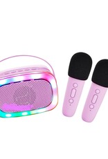 Lalarma Karaokeset met 2 microfoons Lila