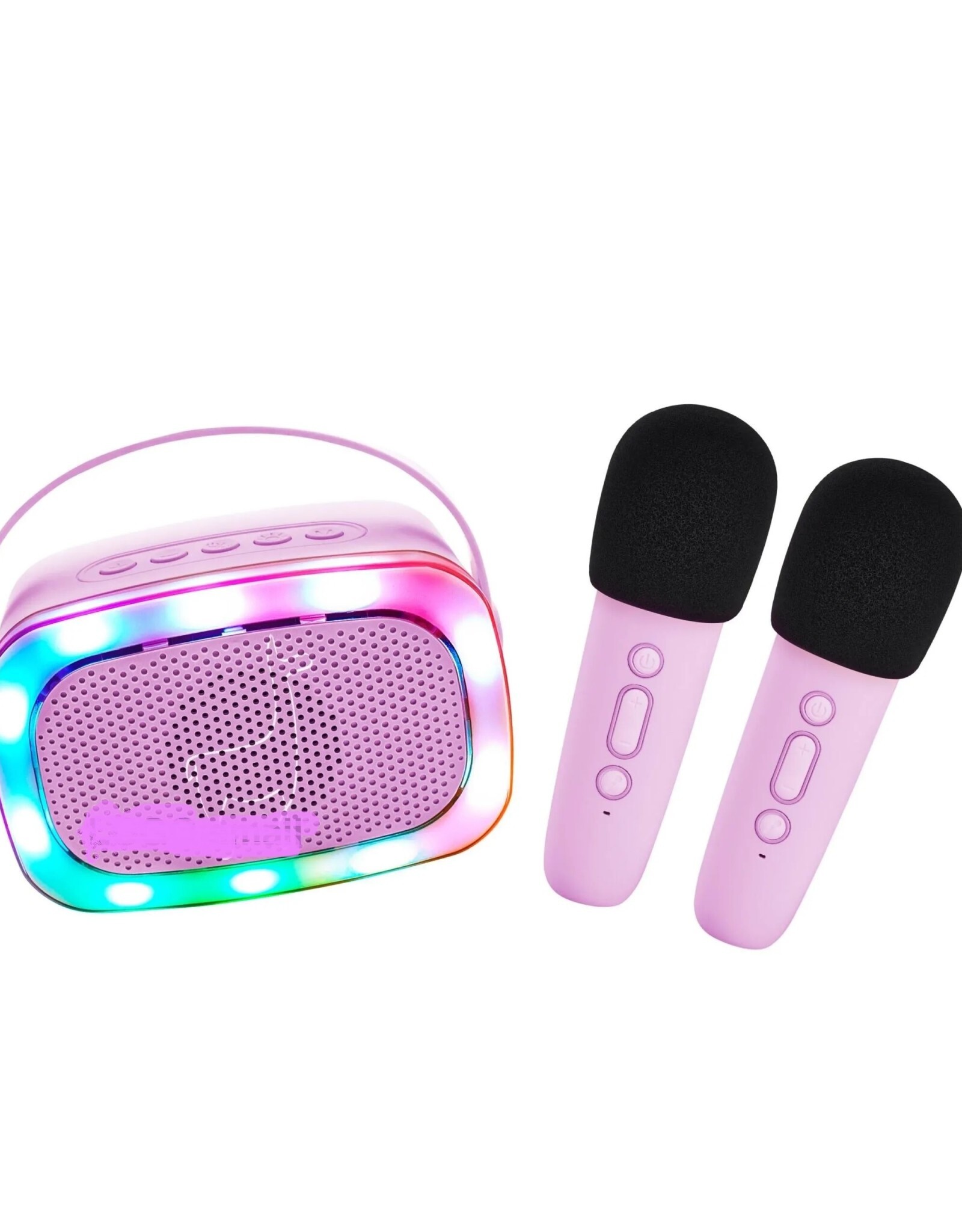 Lalarma Karaokeset met 2 microfoons Lila